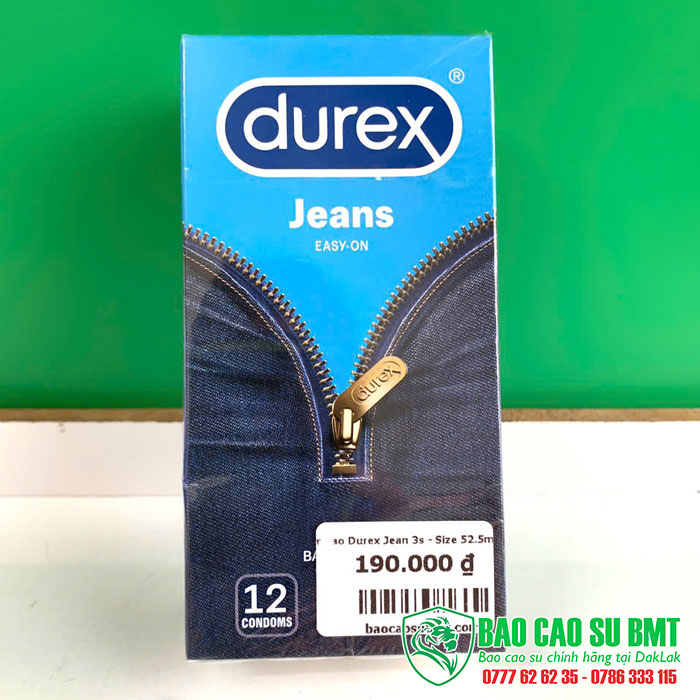 Bao cao su Durex Jeans Trơn hộp 12 cái | Mua tại Buôn Ma Thuột – Đắk Lắk 1 - Bao cao su BMT - Buôn Ma Thuột - Đắk Lắk Bao cao su durex Jeans tại BMT -Buôn Ma Thuột -Đắk Lắk