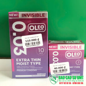 Bao cao su OLEO Invisible 0.03 – siêu mỏng 0.03mm tại BMT - Buôn Ma Thuột - Đắk Lắk