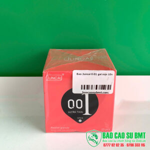Bao cao su Juncai 0.01 Passion Granule gai mịn – Ultra Thin 0.01mm, kích thích êm | Buôn Ma Thuột – Đắk Lắk