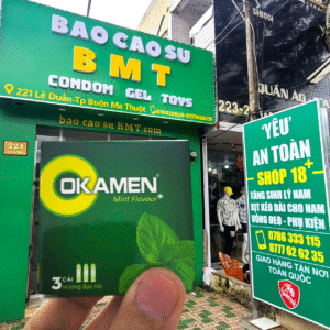 Bao cao su gia đình Okamen hương bạc hà tại BMT - Buôn Ma Thuột - Đắk Lắk