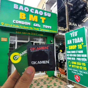 Bao cao su gia đình Okamen hương bạc hà tại BMT - Buôn Ma Thuột - Đắk Lắk