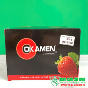 Bao cao su OKAMEN dâu – Hộp 144 cái - hương dâu dịu | Mua tại Buôn Ma Thuột – Đắk Lắk