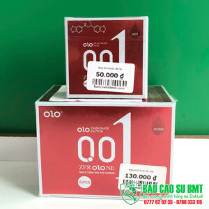 Bao cao su OLO 0.01 Passionate – Siêu mỏng 0.01mm, gel nóng ấm kích thích | BMT – Đắk Lắk