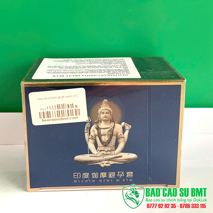 Bao cao su OLO Indian Gramma Delay Blue – Siêu mỏng 0.01mm kéo dài thời gian cho Nam | BMT – Đắk Lắk 1 - Bao cao su BMT - Buôn Ma Thuột - Đắk Lắk Bao cao su OLO 0.01 Indian Gramma Delay: trơn, siêu mỏng 0.01mm, size 52mm, không mùi – không gây kích ứng da tại Buôn Ma Thuột - Đắk lắk