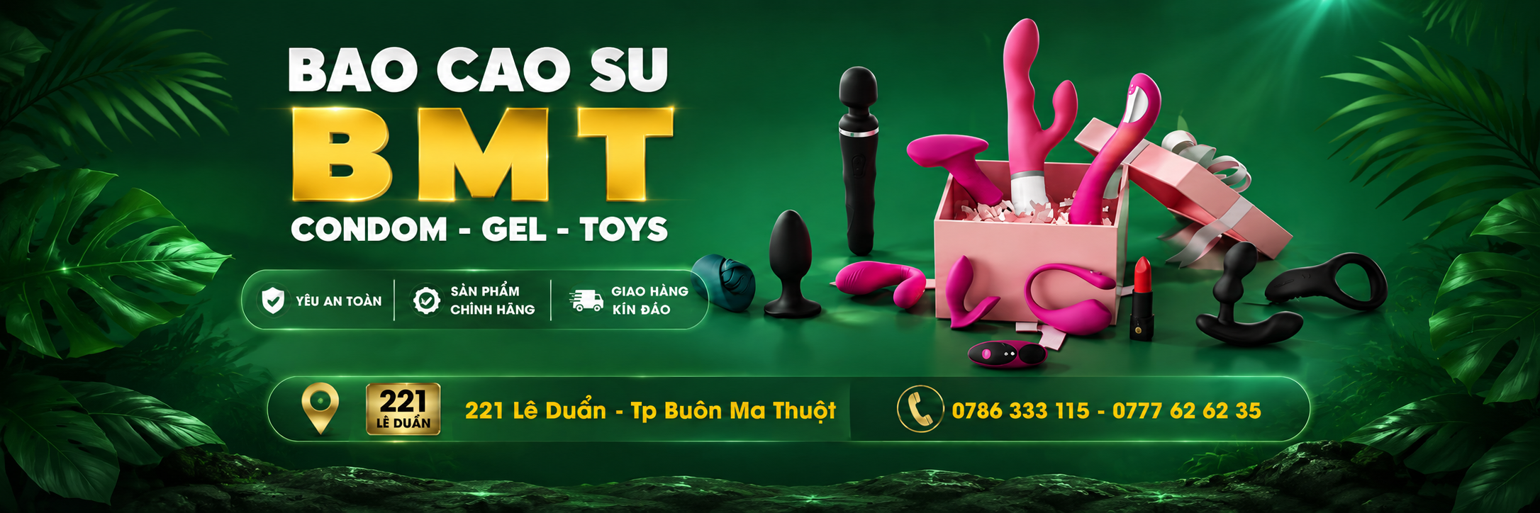 Bao cao su BMT - Buôn Ma Thuột - Đắk Lắk